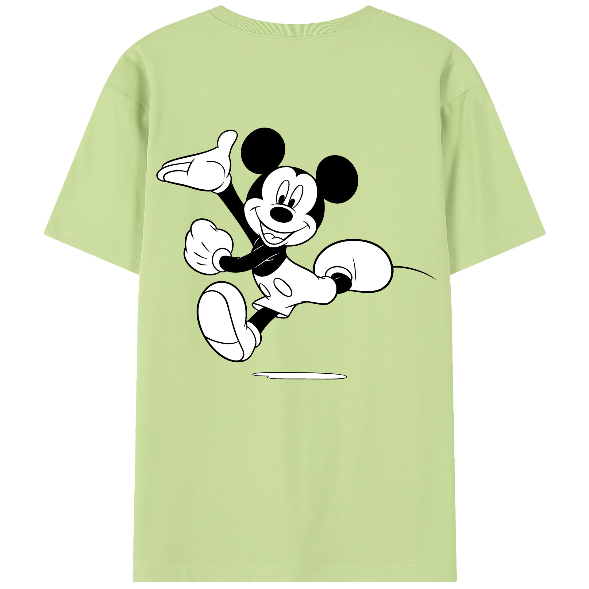 （画像用） ミッキーマウス Mickey Mouse 綿100％半袖Tシャツ（背面プリント）